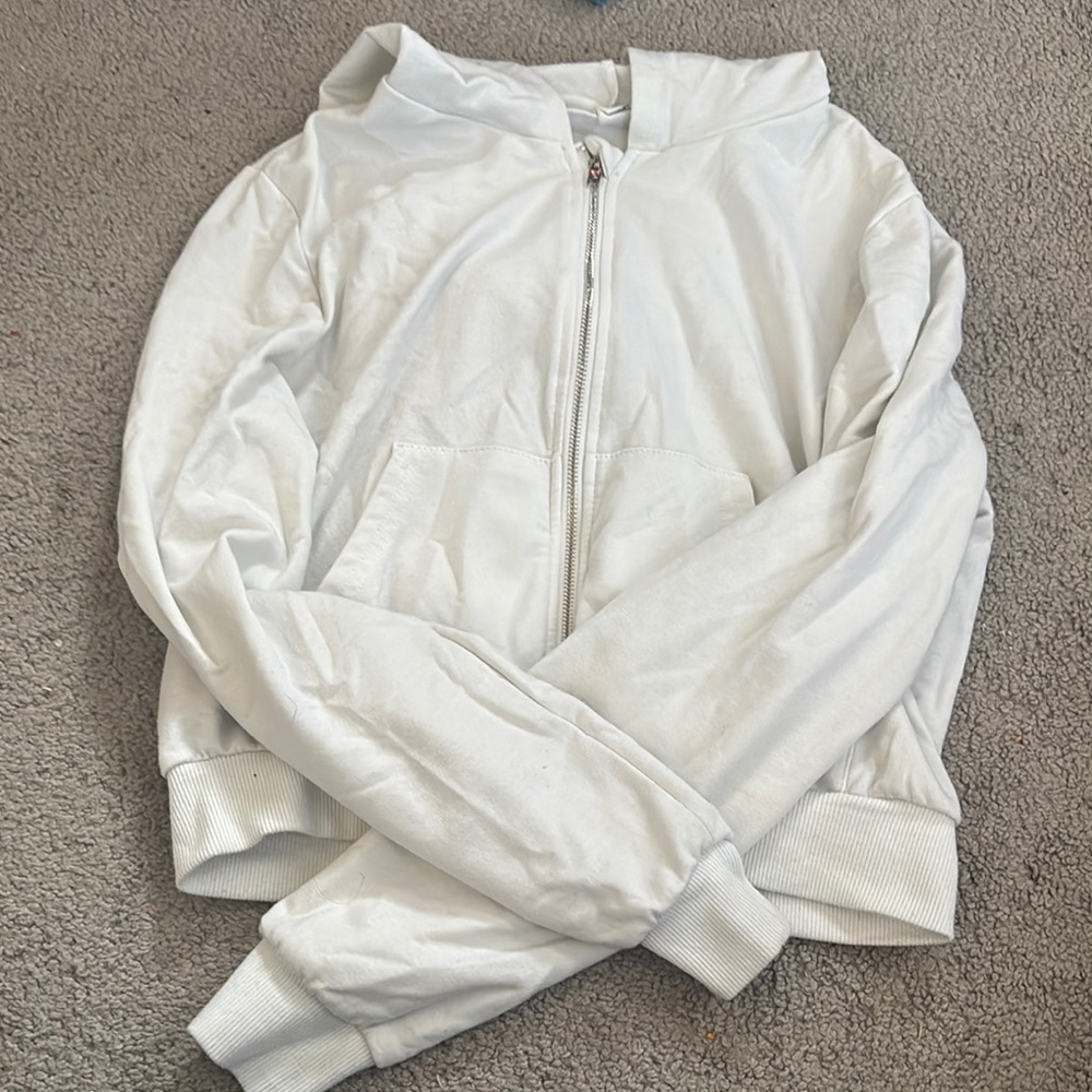 White Hoodie Jacket